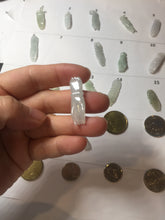 Load image into Gallery viewer, 100% natural type A icy watery sunny green/purple a pearl in my palm (apple of my eye, 掌上明珠) Jadeite jade bead PH233
