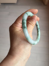 Load image into Gallery viewer, 56.9mm certified Type A 100% Natural green with green floating flowers Green Vines and Spring Blossoms(青藤与飞花)  round cut Jadeite Jade bangle PH216-3253
