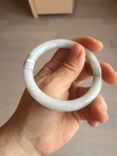 Load image into Gallery viewer, 55.3mm certified 100% natural Type A light green purple brown round cut jadeite jade bangle BS111-2543
