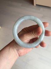 Load image into Gallery viewer, 59.1mm Certified Type A 100% Natural light green chubby round cut Jadeite Jade bangle BM24-4587
