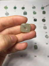 Load image into Gallery viewer, Type A 100% Natural Icy Watery Green Blue Yellow Freeform Light Heart Free Soul Design Jadeite Jade Pendant Group BS125
