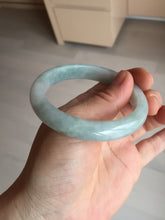 Load image into Gallery viewer, 54mm certified Type A 100% Natural light green white Jadeite Jade bangle BM67-0316
