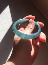Load image into Gallery viewer, 55mm Certified Type A 100% Natural dark green/blue/gray/black Guatemala Jadeite bangle PJ141-1478
