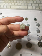 Load image into Gallery viewer, Type A 100% Natural light green/white/purple jadeite Jade flower Pendant group PC223
