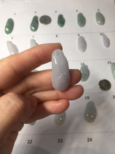 Load image into Gallery viewer, Type A 100% Natural icy watery light green/white/purple jadeite Jade magnolia buds group Pendant PH236
