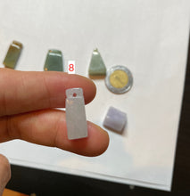 Load image into Gallery viewer, 100% Natural sunny green/purple scale weight safety guidance jadeite Jade pendant Q124
