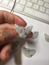 Load image into Gallery viewer, 100% Natural type A white brown Jadeite Jade Withered Leaf Butterfly(枯叶蝶) pendant PB215
