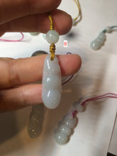 Load image into Gallery viewer, Type A 100% Natural white/green/purple Four Seasons Fortune Beans jadeite jade hanger group BF39
