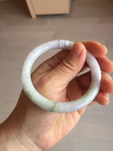 Load image into Gallery viewer, 55.3mm certified 100% natural Type A light green purple brown round cut jadeite jade bangle BS111-2543

