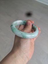 Load image into Gallery viewer, 57.6mm Certified 100% natural Type A sunny green/white jadeite jade bangle AX49-4131
