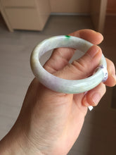 Load image into Gallery viewer, 52.2mm certified 100% natural type A white sunny green yellow purple(FU LU SHOU) oval jadeite bangle PH168-5800
