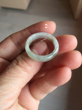 Load image into Gallery viewer, Size 5 1/4-10 1/2 100% natural type A yellow gray purple white jadeite band ring group AA109
