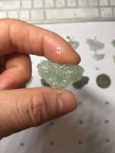 Load image into Gallery viewer, 100% Natural type A icy watery light green clear Jadeite Jade butterfly pendant PH113-(6-13)
