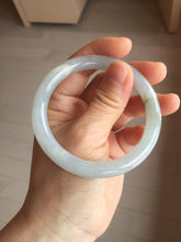 Load image into Gallery viewer, 55mm certified 100% natural Type A light green purple white round cut jadeite jade bangle PA237-9872

