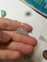Load image into Gallery viewer, 100% Natural sunny green/white/ice clear/brown jadeite Jade baby dolphin pendant AX30 add on item
