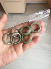 Load image into Gallery viewer, Size 2-9 1/2 100% natural type A dark green jadeite jade band ring BL24 add-on items
