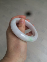 Load image into Gallery viewer, 57.5mm Certified 100% natural Type A sunny green/purple jadeite jade bangle AX90-1457
