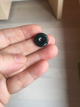 Load image into Gallery viewer, 12-18mm Type A 100% Natural blue light green dark green gray Guatemala Jadeite Jade Safety Guardian Button donuts Pendant group BS142
