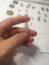 Load image into Gallery viewer, 100% Natural super icy watery sunflower seeds jadeite Jade beads pendant/earring suplies PC120 (Add on item. No sale individually)
