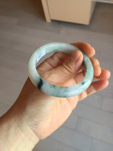Load image into Gallery viewer, 52.5 mm Certified Type A 100% Natural green white Jadeite Jade bangle PA216-3889
