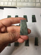 Load image into Gallery viewer, 100% Natural Type A Sunny Green Dark Green Black Gray Misty Mountain Forest Jadeite Jade Safe and Sound Pendant Group BS121
