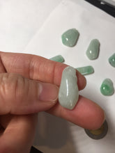 Load image into Gallery viewer, 100% Natural type A icy watery sunny green jadeite Jade bamboo/blessing melon pendant BM56
