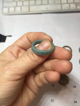 Load image into Gallery viewer, 18.8mm size 8 3/4 100% natural type A green/blue/yellow Guatemala jadeite jade band ring group PE128
