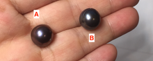 Load image into Gallery viewer, 10–10.5mm Genuine Cultured Freshwater Black Peacock Purple Pearl Pendant, High-Luster AW59 Add-On Item, Not Sold Individually
