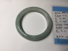 Load image into Gallery viewer, 56mm Certified Type A 100% Natural green Jadeite Jade bangle AU47-0229
