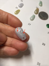 Load image into Gallery viewer, 100% Natural type A sunny green white purple yellow Jadeite Jade blessed melon pendant group PA209
