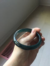 Load image into Gallery viewer, 62mm Certified Type A 100% Natural dark green/blue/gray/black Guatemala Jadeite bangle PJ146-1472
