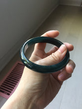 Load image into Gallery viewer, 62mm Certified Type A 100% Natural dark green/blue/gray/black Guatemala Jadeite bangle PJ146-1472
