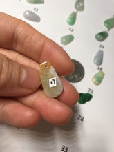 Load image into Gallery viewer, 100% Natural type A sunny green white purple yellow Jadeite Jade blessed melon pendant group PA209
