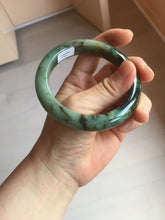 Load image into Gallery viewer, 58.7mm Certified 100% natural Type A dark green/sunny green/black/red/brown jadeite bangle PD81-9784
