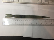 Load image into Gallery viewer, 22cm 100% Natural light green black Xiu Jade Serpentine vantage fish square style hairpin AW20
