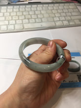 Load image into Gallery viewer, 54mm 100% natural type A light green with green floating flowers jadeite jade bangle PA258-3843 AllaboutjadeCanada.com only
