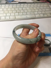 Load image into Gallery viewer, 54mm 100% natural type A light green with green floating flowers jadeite jade bangle PA258-3843 AllaboutjadeCanada.com only
