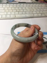 Load image into Gallery viewer, 54mm 100% natural type A light green with green floating flowers jadeite jade bangle PA258-3843 AllaboutjadeCanada.com only
