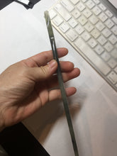 Load image into Gallery viewer, 22cm 100% Natural light green black Xiu Jade Serpentine vantage fish square style hairpin AW20
