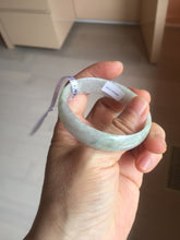 Load image into Gallery viewer, 50.5mm certified 100% natural Type A sunny green/light purple jadeite jade bangle PC42-0687

