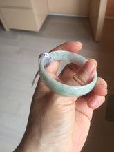 Load image into Gallery viewer, 50.5mm certified 100% natural Type A sunny green/light purple jadeite jade bangle PC42-0687
