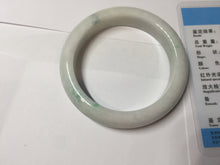 Load image into Gallery viewer, 53.5mm certified 100% natural Type A sunny green white jadeite jade bangle PA259-3846
