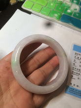 Load image into Gallery viewer, 57.5mm Certified 100% natural Type A sunny green/purple jadeite jade bangle AX90-1457
