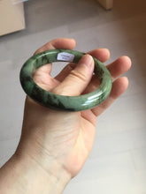 Load image into Gallery viewer, 58.5mm Certified 100% natural Type A dark green/black/brown jadeite bangle PD34-9771
