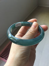 Load image into Gallery viewer, 60.8mm Certified Type A 100% Natural dark green/blue/gray/black Guatemala Jadeite bangle PJ144-1479
