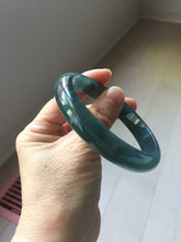 Load image into Gallery viewer, 60.8mm Certified Type A 100% Natural dark green/blue/gray/black Guatemala Jadeite bangle PJ144-1479
