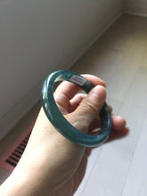 Load image into Gallery viewer, 60.8mm Certified Type A 100% Natural dark green/blue/gray/black Guatemala Jadeite bangle PJ144-1479

