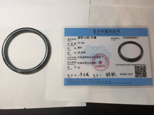 Load image into Gallery viewer, 54.5mm Certified Type A 100% Natural dark green/black/blue with black floating flowers(Wuji) slim round cut Jadeite bangle PD111-6917
