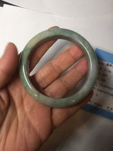 Load image into Gallery viewer, 55.7mm certified 100% natural type A green/yellow/gray jadeite jade bangle AU53-0246

