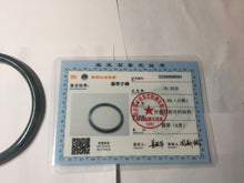 Load image into Gallery viewer, 59mm Certified Type A 100% Natural light black/green/gray Guatemala slim round cut Jadeite bangle PJ75-0694
